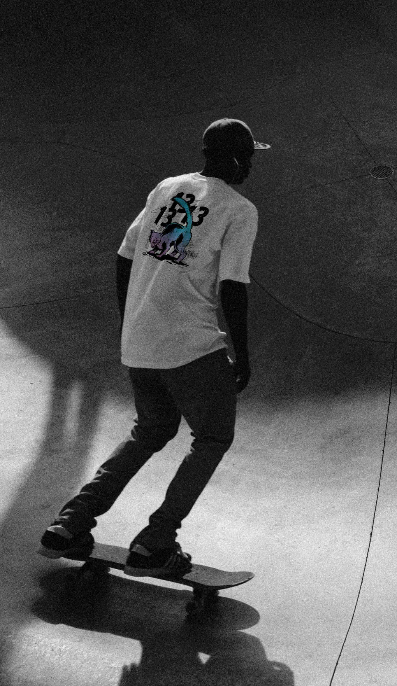 man skateboarding